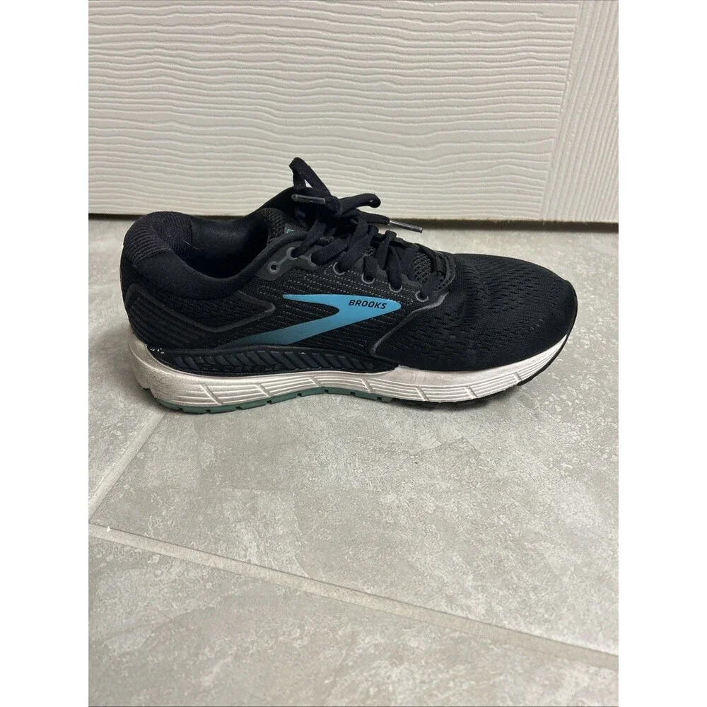 Brooks Ariel 20 Black Blue W Size 8.5 Used No Box